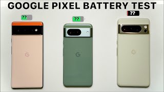 Shocking! Pixel 6 Vs Pixel 8 Vs Pixel 8 Pro Battery Test!