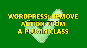 Wordpress: Remove action from a plugin class (2 Solutions!!)