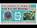 San Martin gegen Merkur´s Seizenn Kampf der 6105-8000 Seiko Hommagen!!!