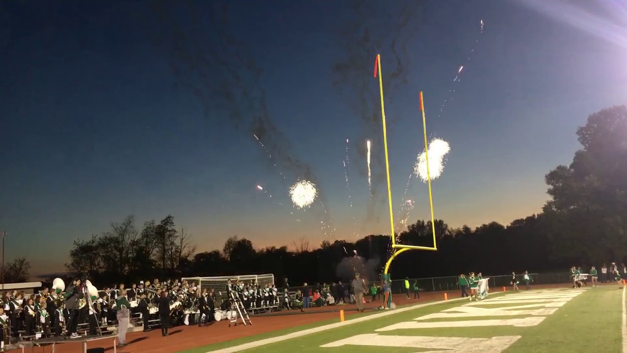 Valparaiso High School Football fireworks YouTube