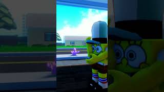 CAREFUL SPONGEBOB  #roblox #memes #robloxanimation #shorts