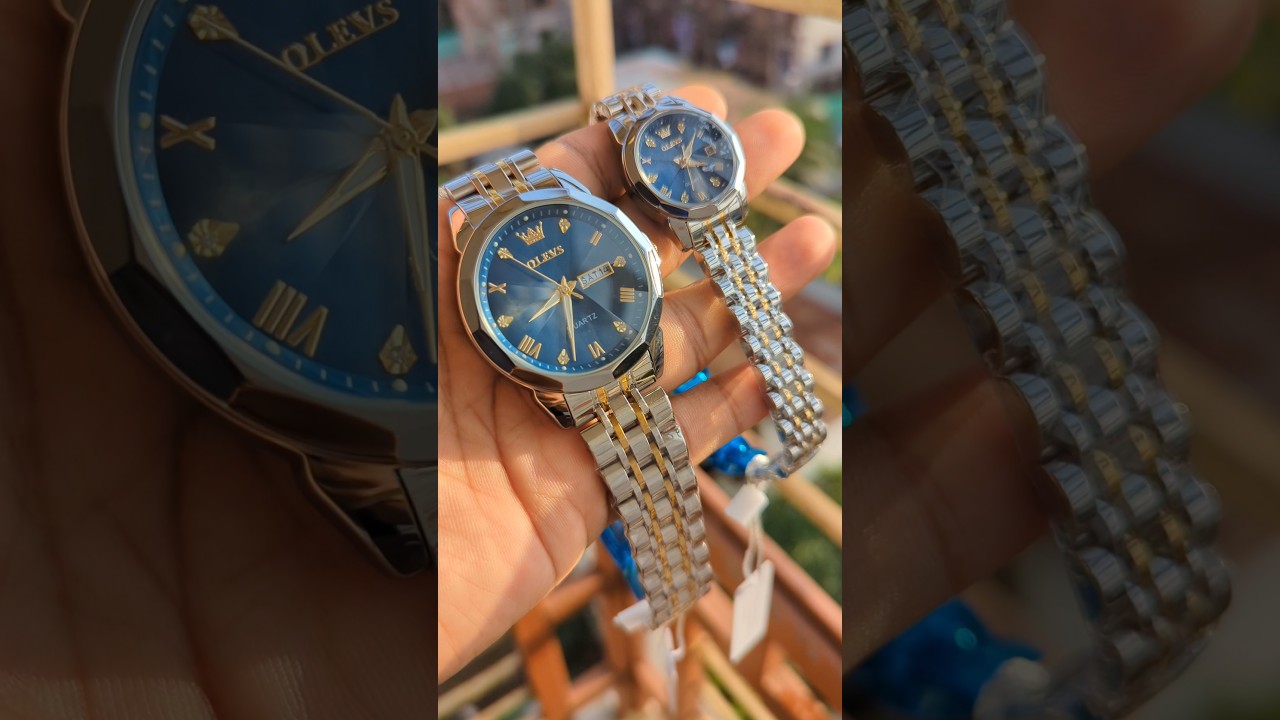 Exclusive OLEVS Couple set stainless Steel Date & day active 2025|| 