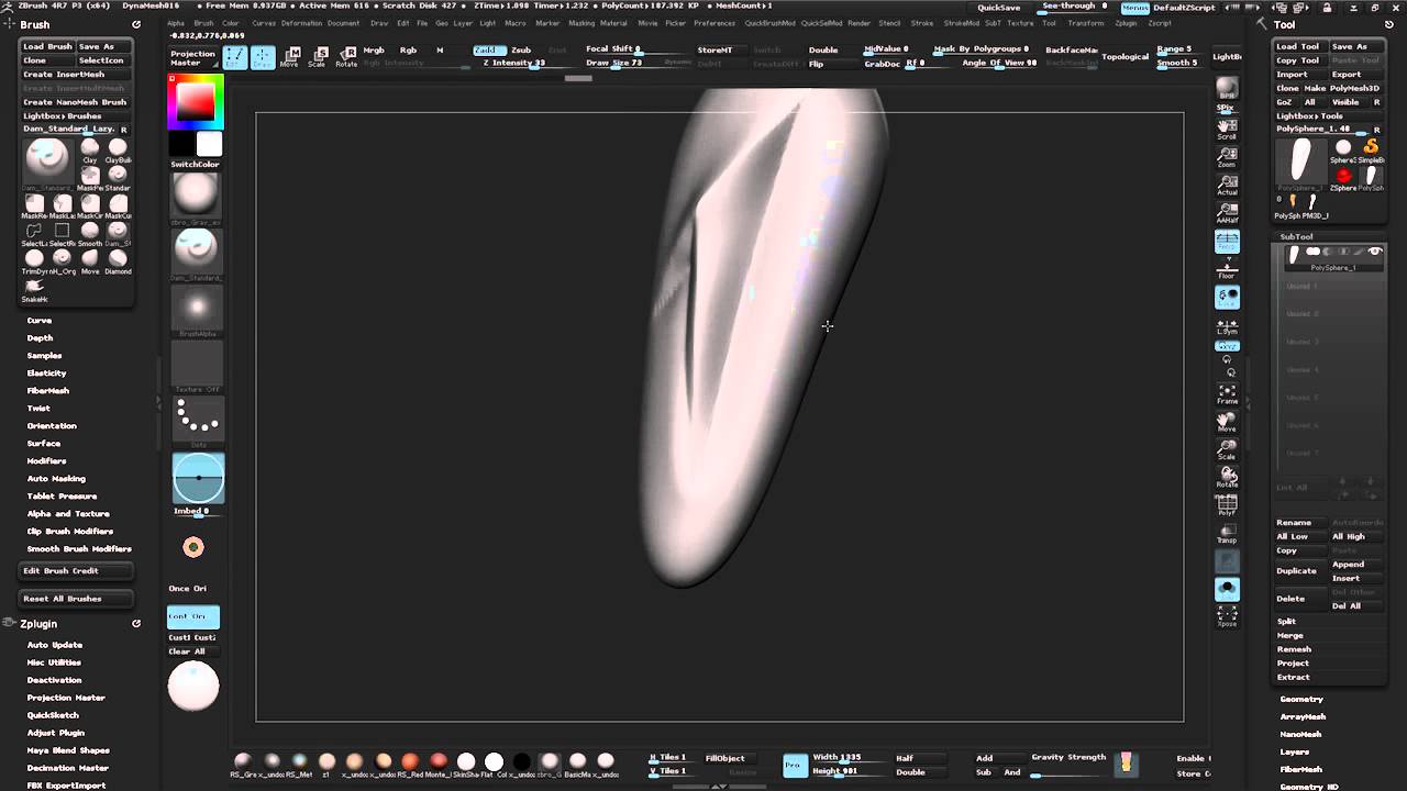 add raised edge zbrush