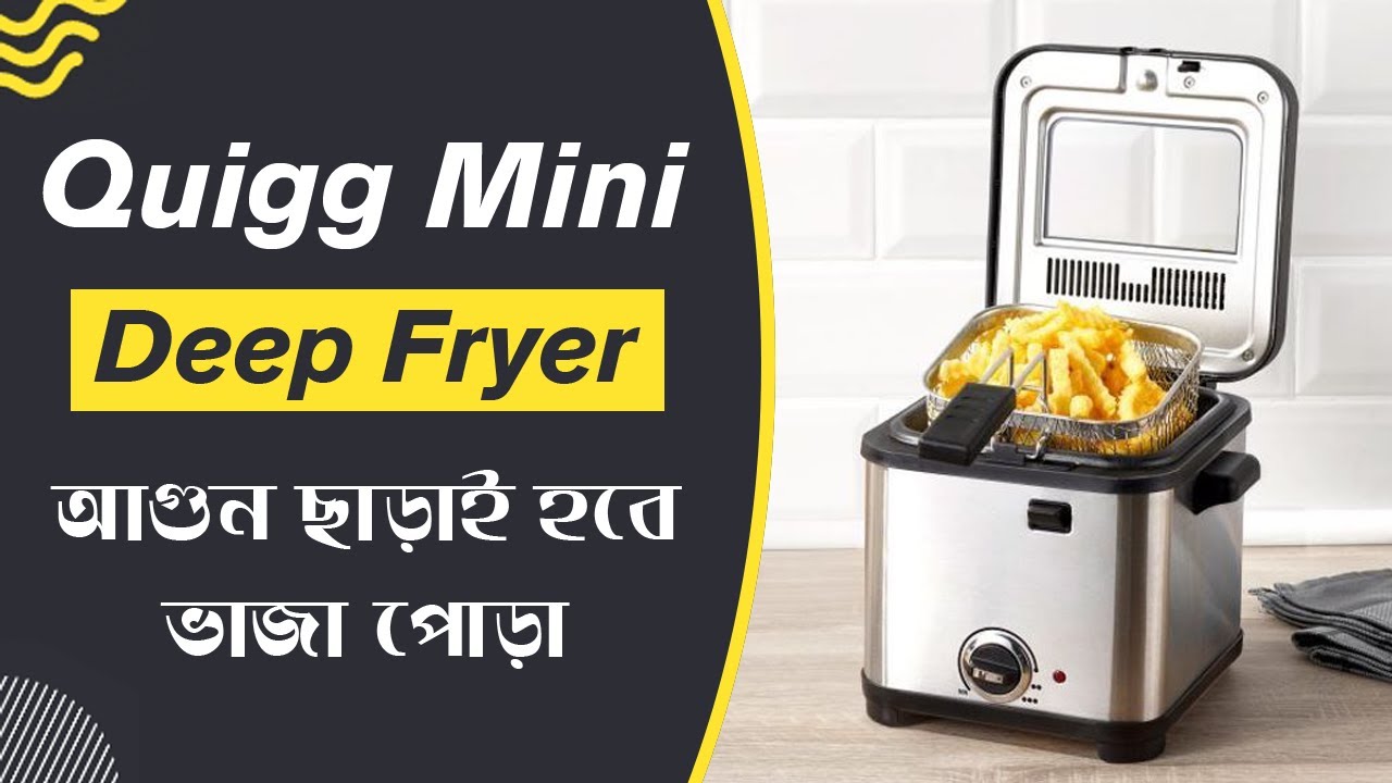 Quigg Mini Deep Fryer Bangla Review & Unboxing ভাজা পোড়ার মিনি