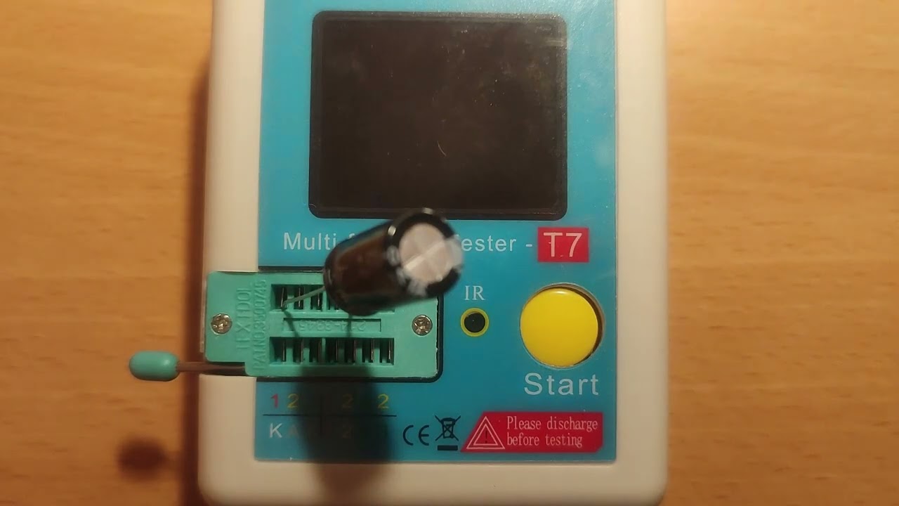 Utilisation en live du testeur de composants LCR-T7