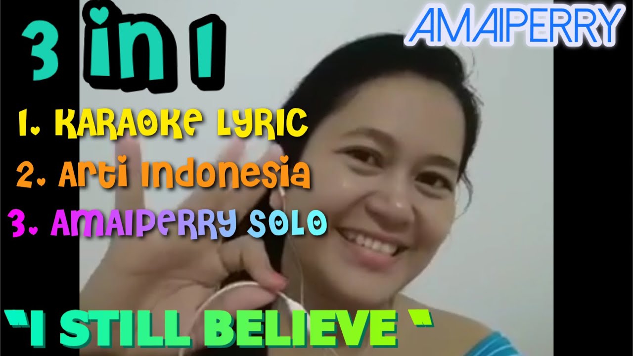 LYRIC ORI 🎤🎤 KARAOKE “I STILL BELIEVE” MARIAH CAREY/ AMAIPERRY SOLO
