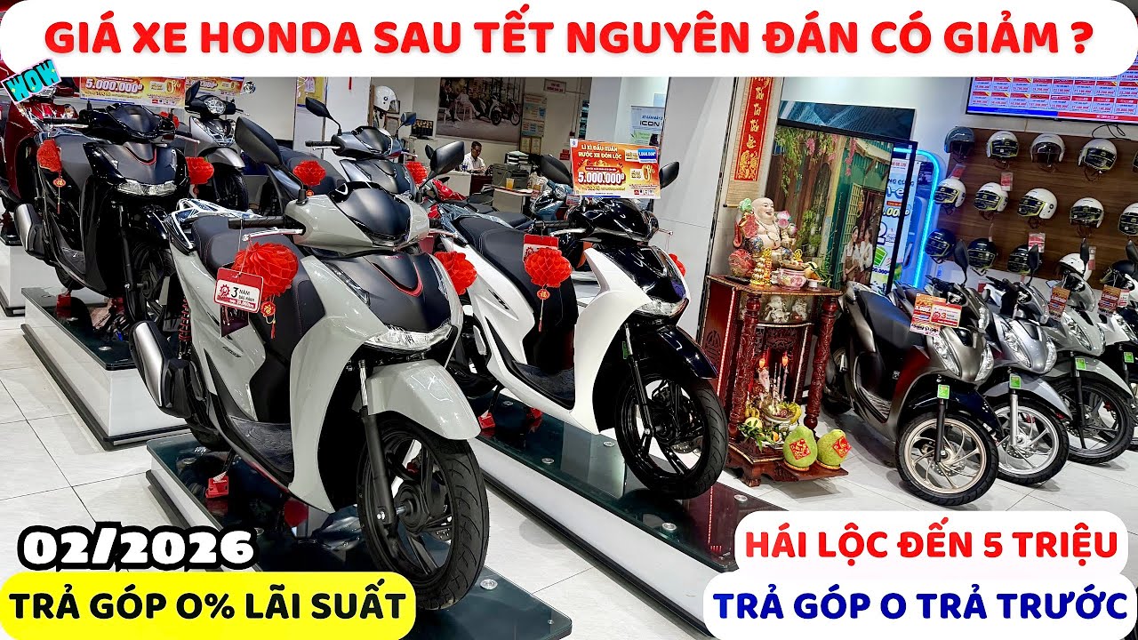 Báo Giá Tổng Hợp Xe HONDA Mới Nhất Sau Tết Nguyên Đán Giảm Mạnh & Ưu Đãi Khủng 2/26 |Tuấn Hồng Đức 6