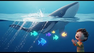 картинка: Кит, который рисовал волны | Коллекция детских песен и потешек