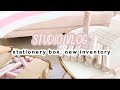 studio vlog 04: new stationery box, unboxing new inventory for my small business