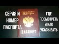 Где посмотреть серию и номер паспорта Где находится серия и номер паспорта РФ