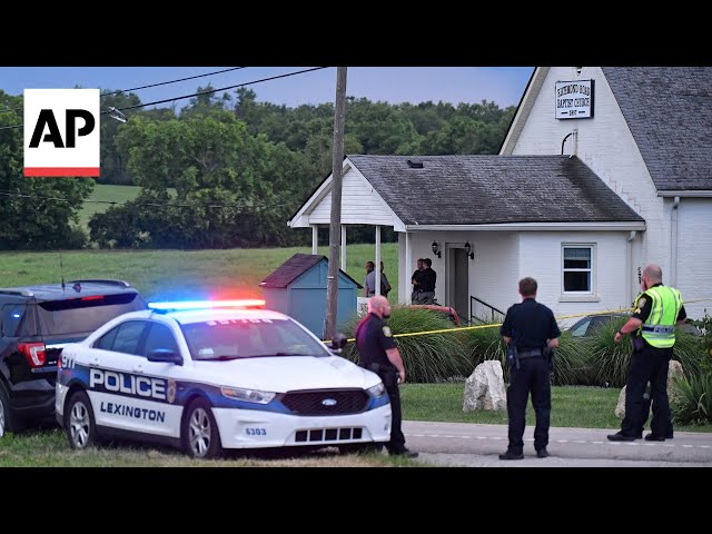 Two women killed in Kentucky church shooting after trooper shot, police say