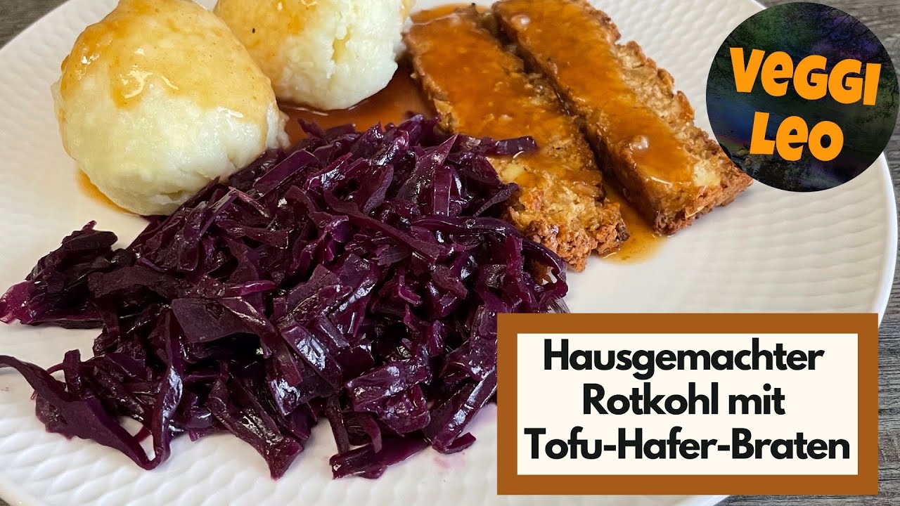 Veganer Braten mit Rotkohl | lecker, gesund und fettarm