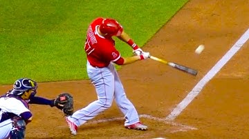 Mike Trout Slow Motion Home Run Baseball Swing Hitting Mechanics Instruction Video Tips