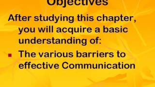 Overcoming barriers to effective communication: objectives eng
