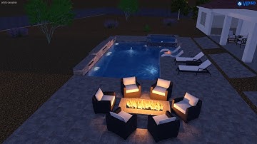 Hlivkn Backyard Rendering-Thunderbird Pools and Spas-Phoenix Pool Builders