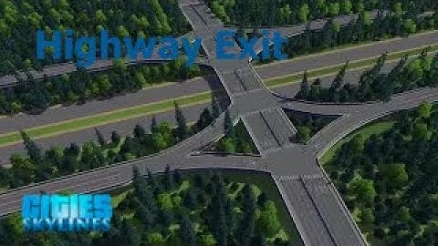 Quick and Easy Highway Exit (Mods) | Cities: Skylines Tutorial | It