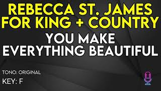 For King & Country & Rebecca St. James - You Make Everything Beautiful - Karaoke Instrumental