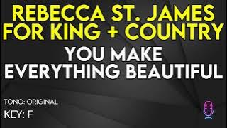 For King & Country & Rebecca St. James - You Make Everything Beautiful - Karaoke Instrumental