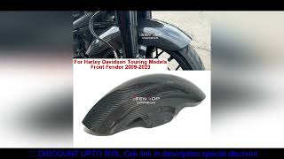 Real Carbon Fiber Front Mudguard For Harley Davidson Touring Models 2009-2023 Front Fender Motorcycl