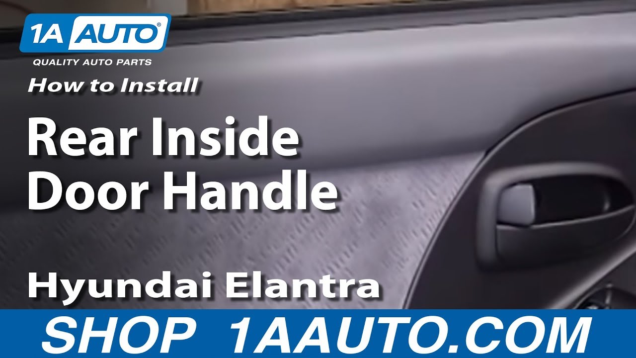 ECCPP Door Handles Interior Inner Inside Driver Passenger Side for 2001 2002 2003 2004 2005 Hyundai Elantra Black 2pcs 