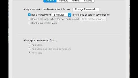 Allow from anywhere - Change security Settings MacOS High Sierra 10.13.1 in 2 minutes