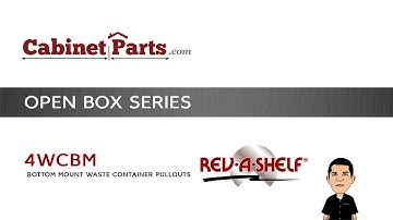 Cabinetparts.com - 4WCBM Bottom Mount Waste Container Pullouts by Rev-a-Shelf