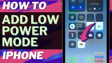 iOS 17: How to Add Low Power Mode to Control Center on iPhone