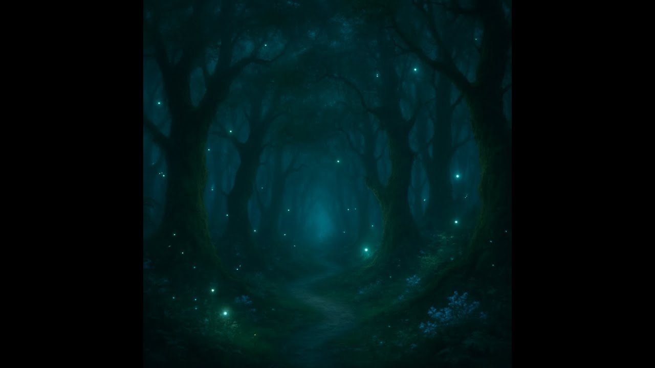 Dark Green Forest Ambience with Sleep Music – Relax, Dream, Unwind