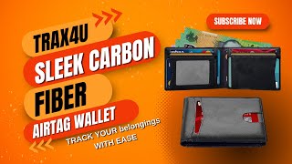 Trax4u Carbon Fiber AirTag Wallet Review: Elevate Your Style & Security!