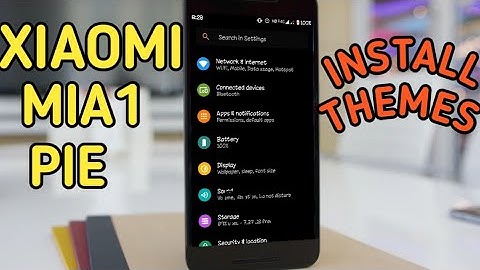 Install Themes On Mi A1 In Android pie Update !!