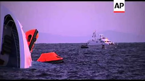 Third survivor found in cruise ship, rescue boats circle grounded liner