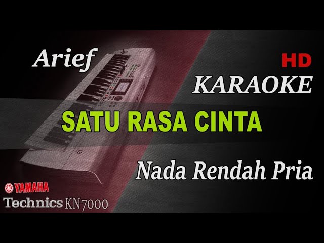ARIEF - SATU RASA CINTA ( NADA RENDAH PRIA ) II KARAOKE class=