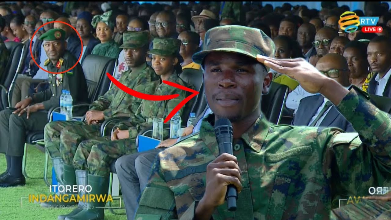 Umusirikare Guturuka France Aririmbiye Gen MUBARAK MUGANGA Indirimbo YIgihugu RWANDA NZIZA Turumirwa