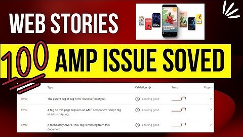 Web Stories  AMP issue kaise Solve kare ? Fixed AMP Error100%