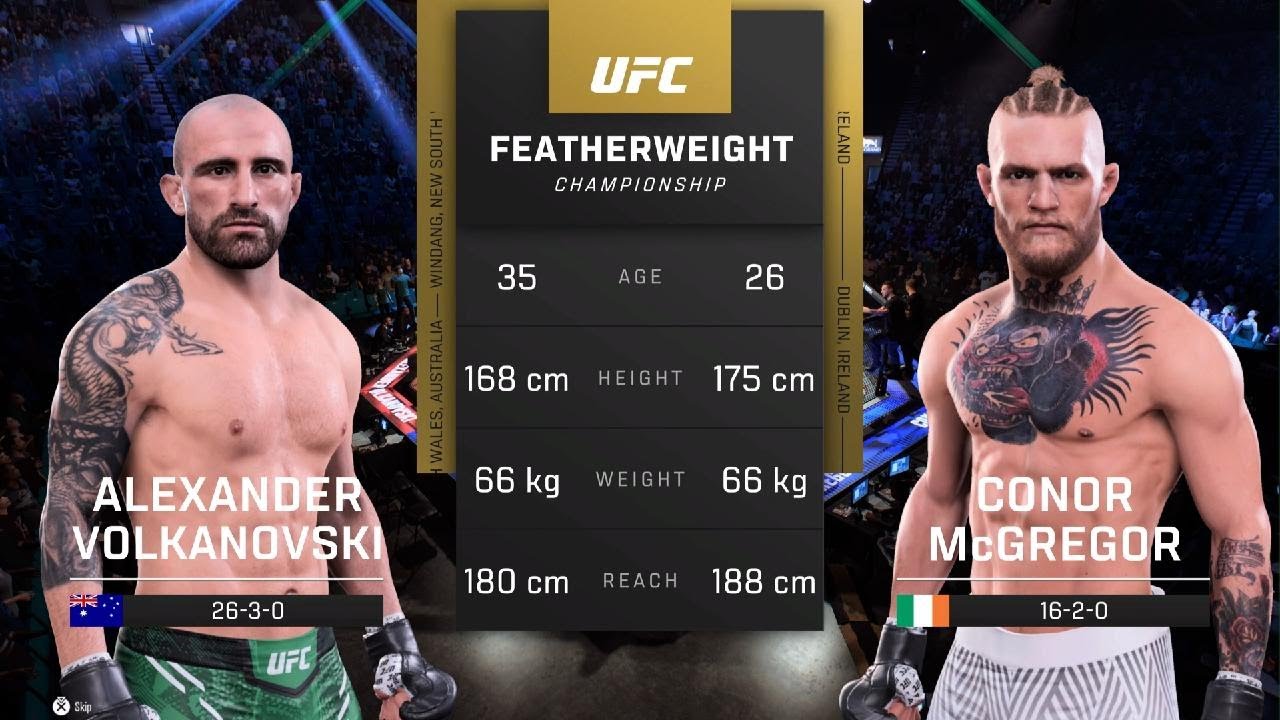 Clash of the Titans: Volkanovski vs. McGregor - UFC 5 Showdown! - YouTube