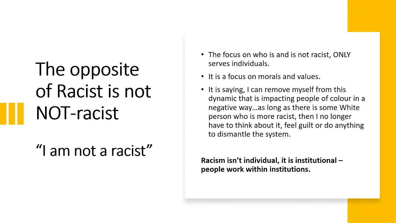 oral presentation about racism