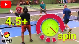 Max Spin in 4.5+ Pickleball Men's Doubles