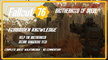 Fallout 76: Brotherhood of Steel Quest Line - Forbidden Knowledge (No Commentary)