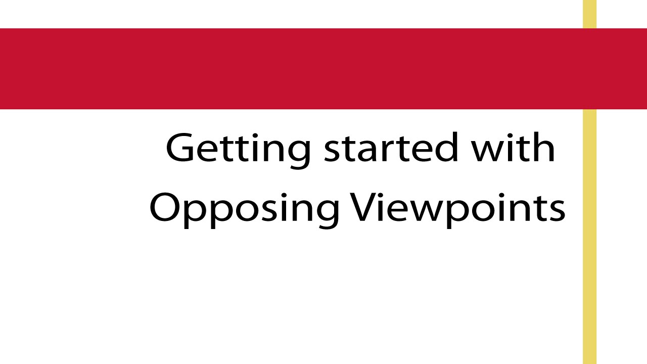 opposing viewpoints article review