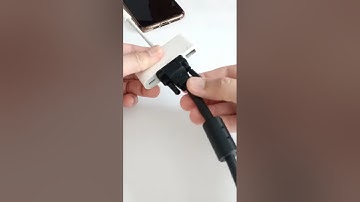 Unplug the VGA cable from the USB-C multi after removing the Lightning adapter on the iPhone #shorts