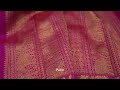 Orangish Pink with Bright Magenta Borders Heirloom Kanjivaram Silk Saree SS8957