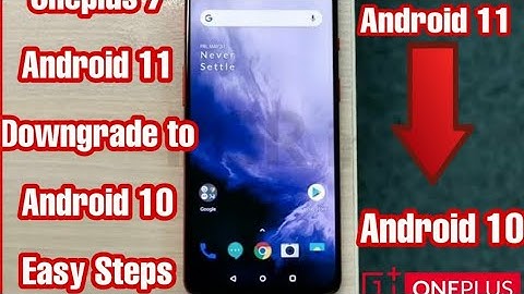 ONEPLUS DOWNGRADE FROM OS11 TO OS10 EASY STEPS