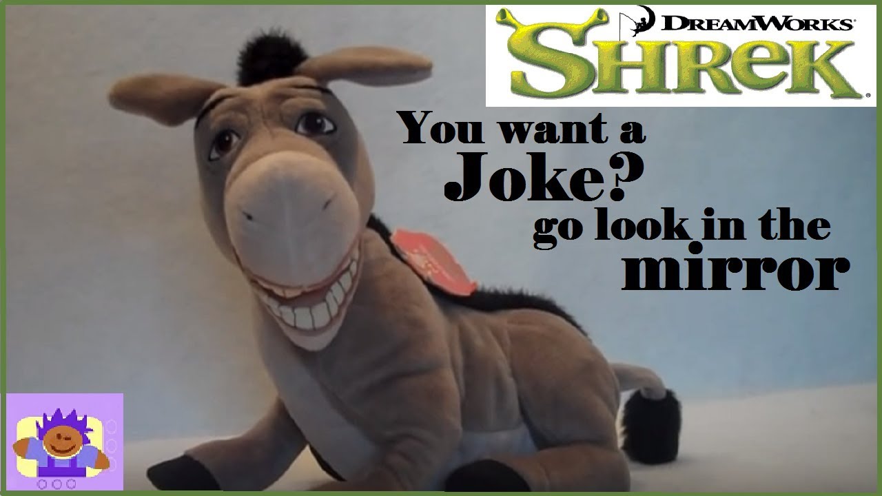 2003 DreamWorks Shrek Voice Interactive Talking Wise Crackin' Donkey Plush  toy By Hasbro - YouTube