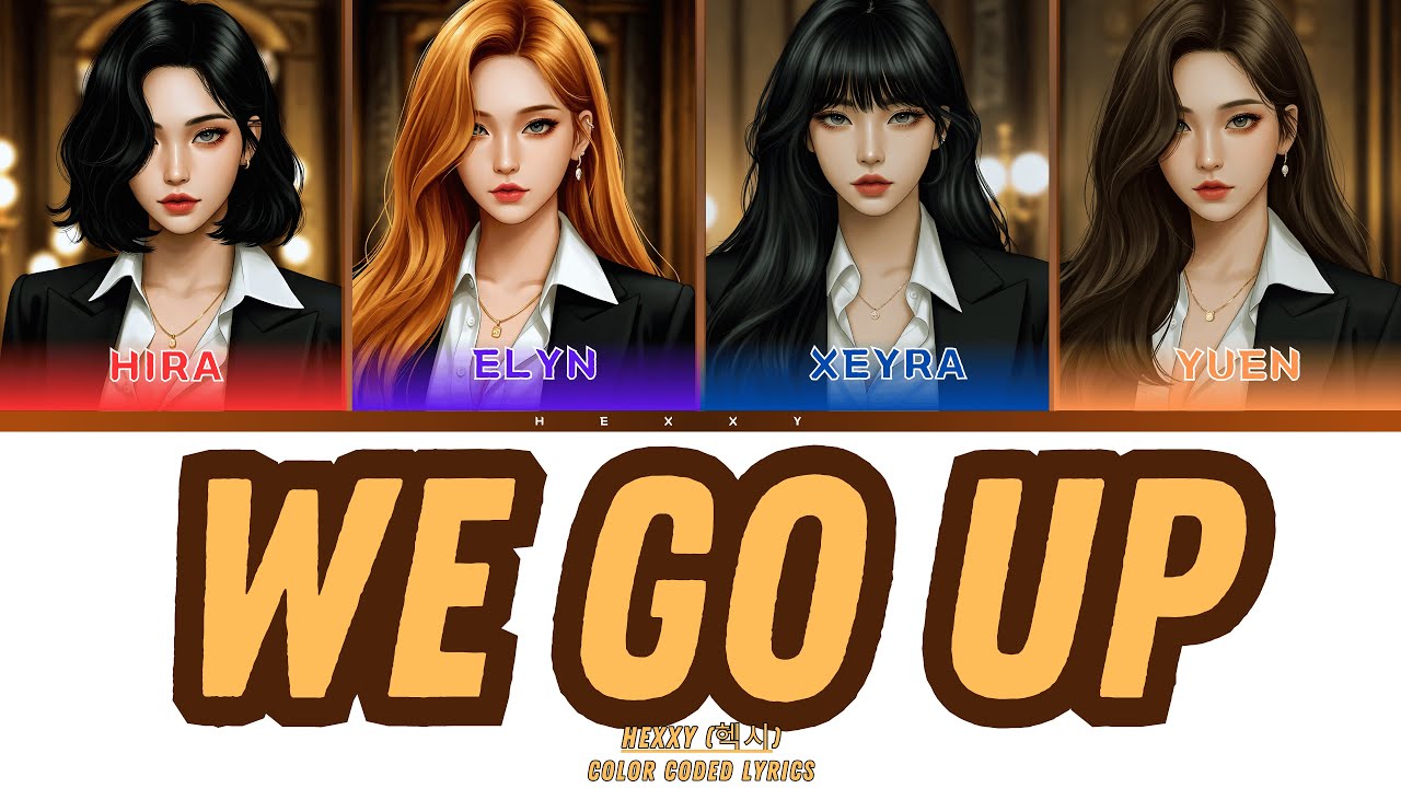 BABYMONSTER - We Go Up | HEXXY AI Girl Group Cover | Color Coded Lyrics | TRENDING 2025