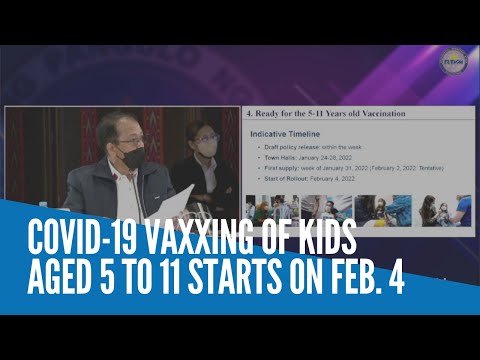 COVID-19 vaxxing of kids aged 5 to 11 starts on Feb. 4