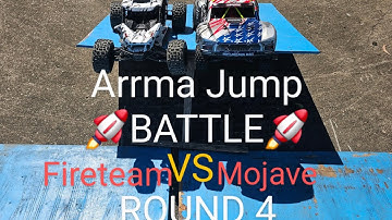 Arrma Fireteam 6s VS Arrma Mojave 6s (Round 4 kaos) Jump Battle Mayhem #rccars #rcb #rcfreestyle #vs