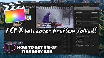 Finalcut pro x Voiceover not recording