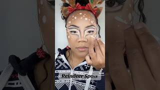 Reindeer Spots 🦌🤍 #makeup #christmasmakeup #rudolph  #mua  #creativemakeup #reindeer #christmas