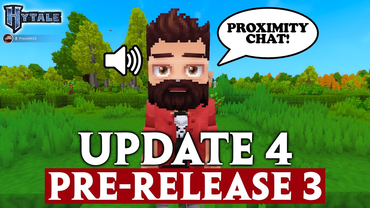 PROX CHAT! Sickle Tiers, Potion Changes, MORE! | Hytale Update 4 Pre-Release 3