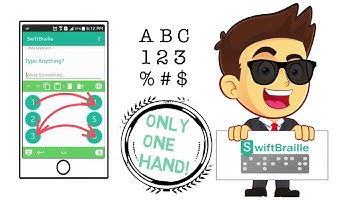 What is SwiftBraille project for blind and visually impaired?